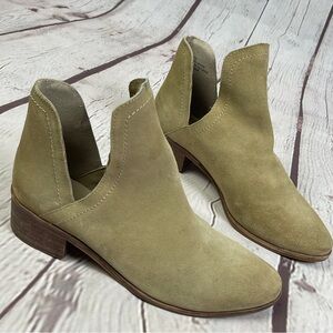 COCONUTS by MATISSE Pronto women's soft tan suede leather boho ankle boots, sz 8